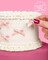 Mini Pink Bow + Pearl Cake Toppers | 12 pcs | Bachelorette Party Decoration, Birthday Candle Accessory, Engagement Dessert Decor, Bridal Food Supplies